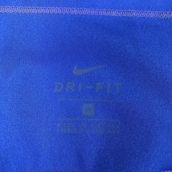 Nike Air Epic Leggings Womens Plus Size 2X Blue Air 7/8 Cropped Graphic Tights - Picture 4 of 8